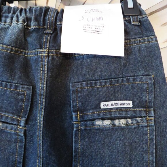 🎄New Handmade Martin Jeans High Rise Wide Leg Size Medium - Picture 13 of 14